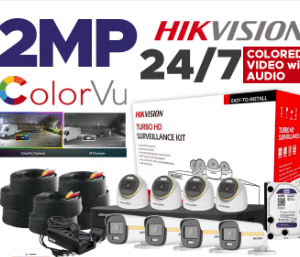 8 Camera CCTV Installation ColorVu