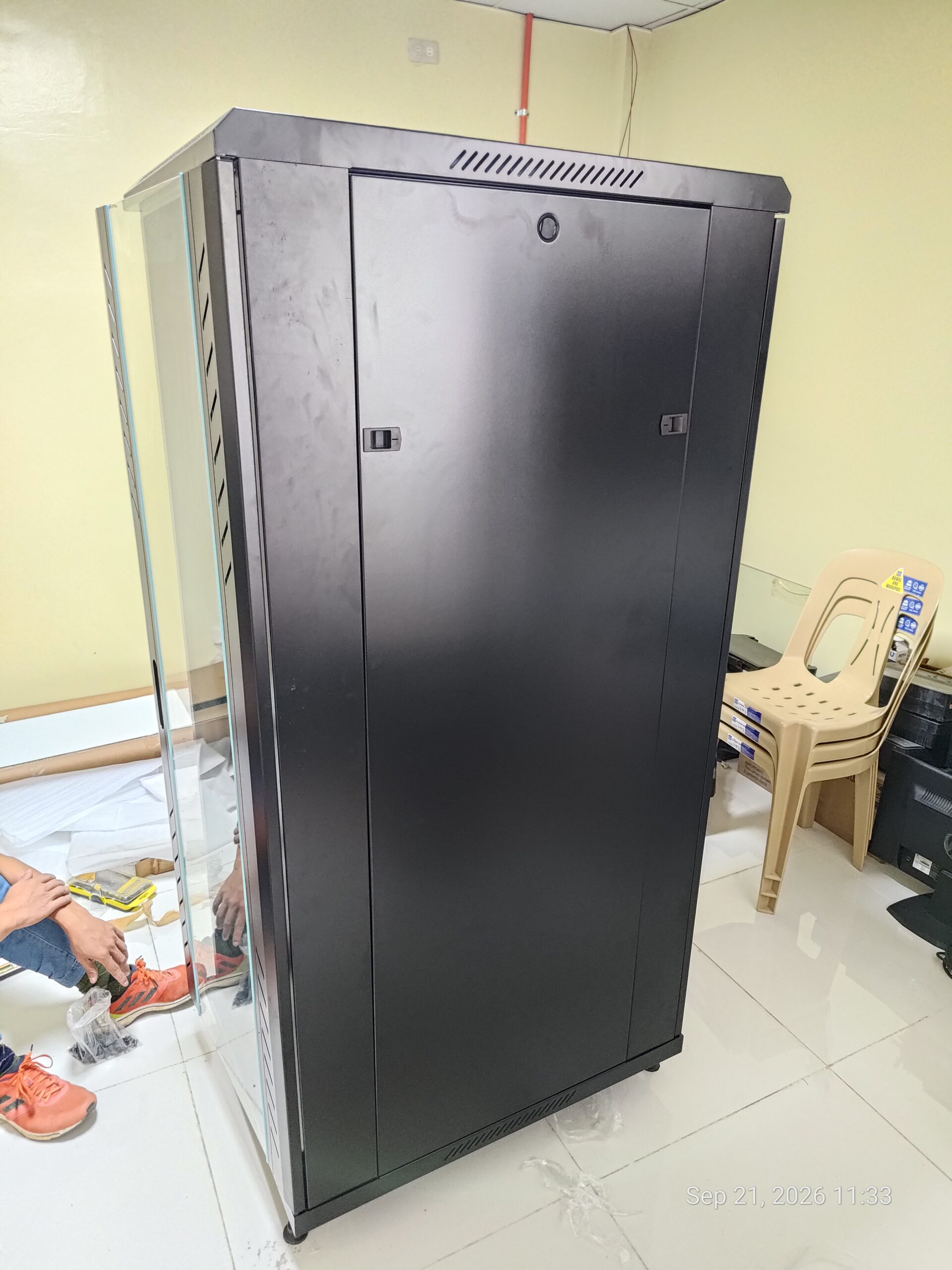 Panabo CENRO data cabinet installation